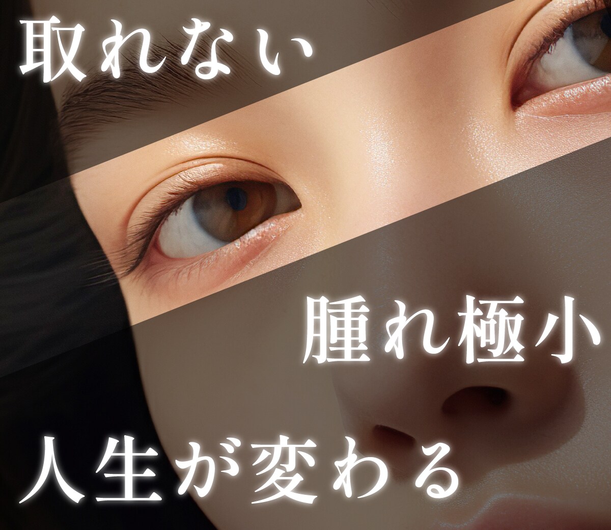 MD式たるみ取り併用全切開法二重術