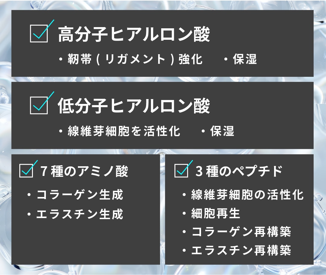 ジャルプロスーパーハイドロの最大の特徴は、その豪華な成分配合にあります！