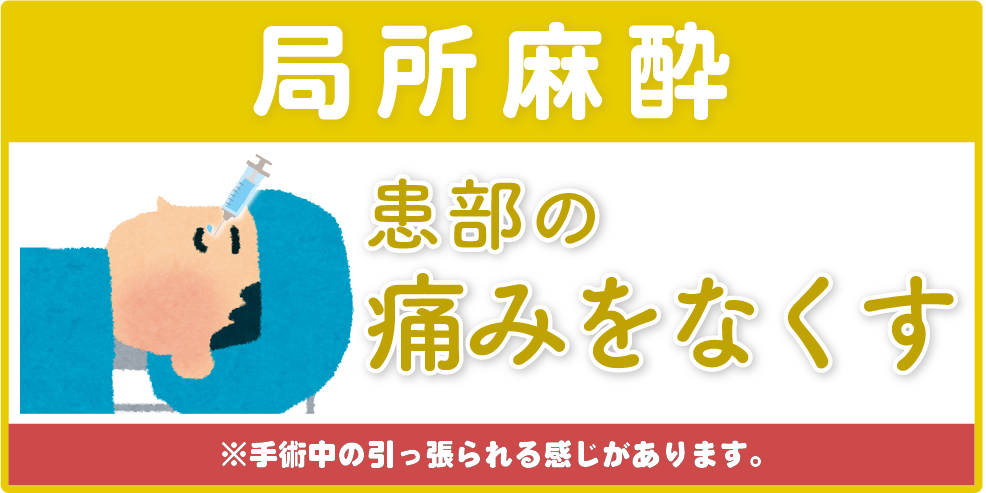 痛みをなくす『局所麻酔』