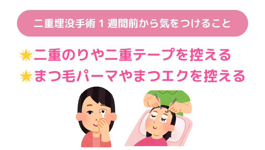 手術1週間前から気をつけること