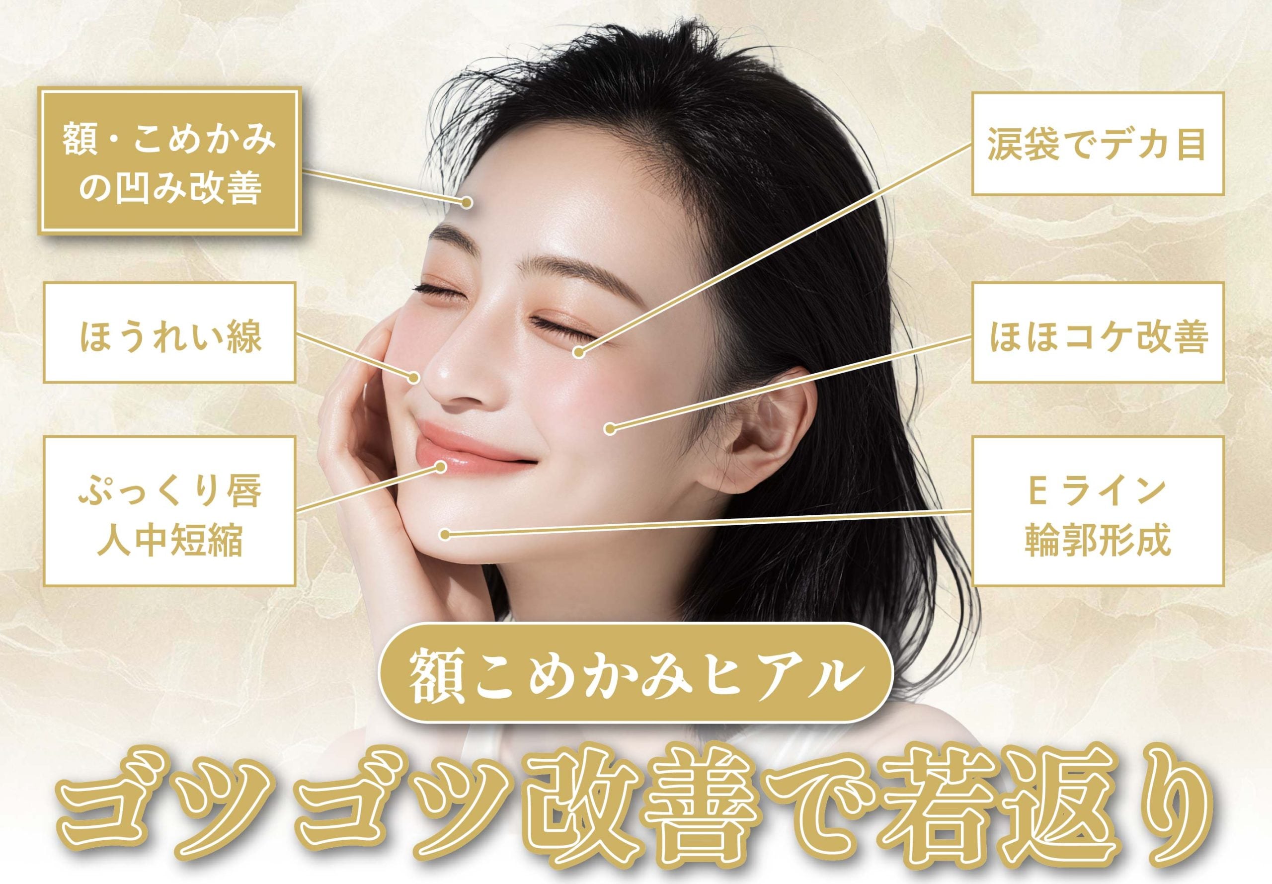 額・こめかみ