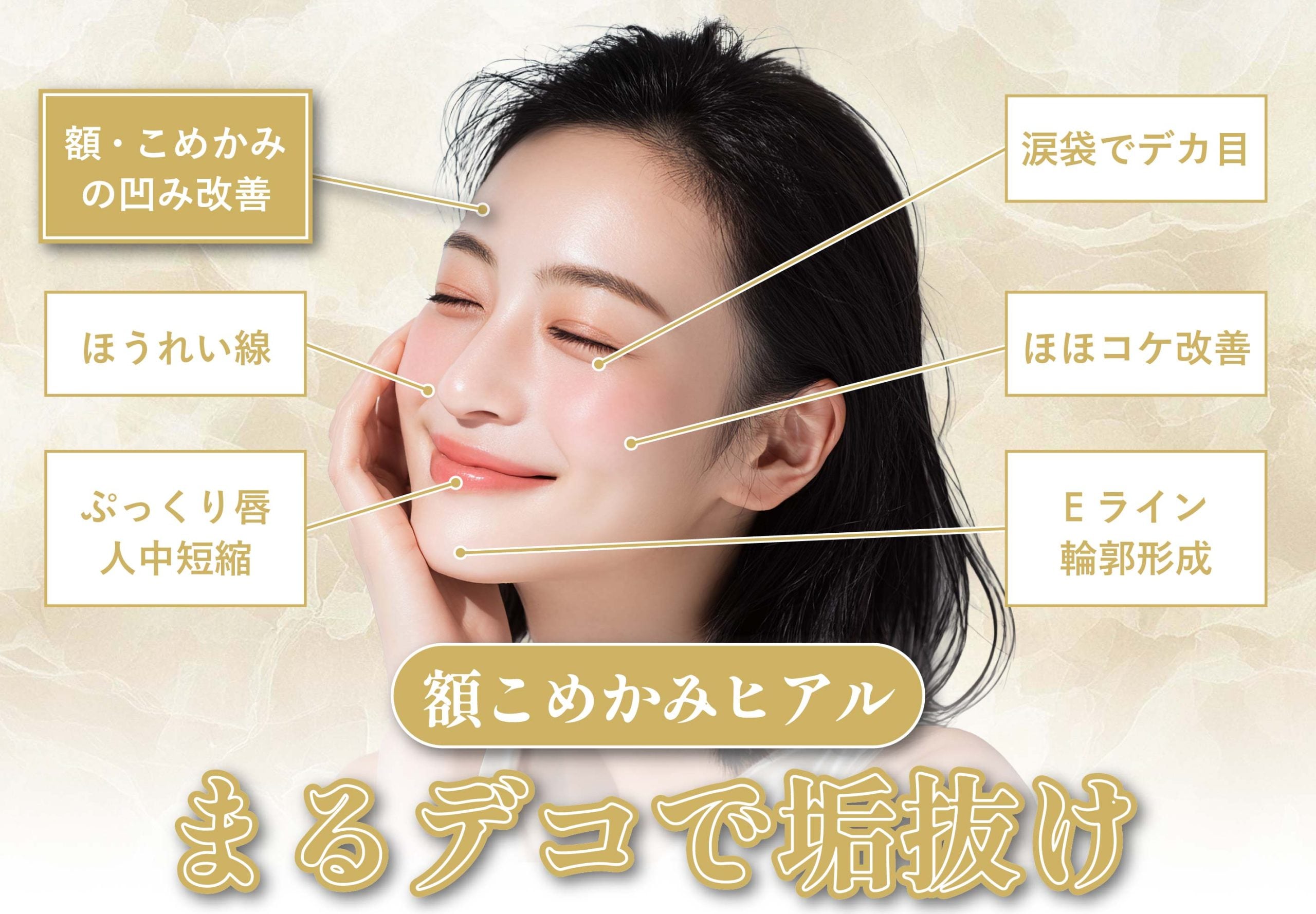 額・こめかみ