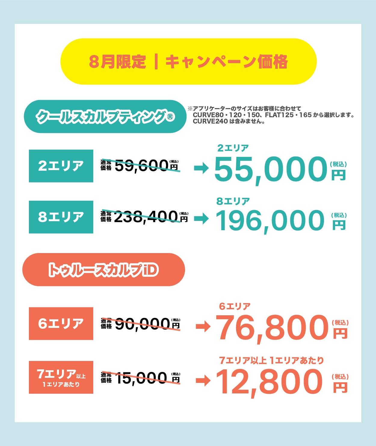 クールスカルプティング・トゥルースカルプiDのキャンペーン価格！