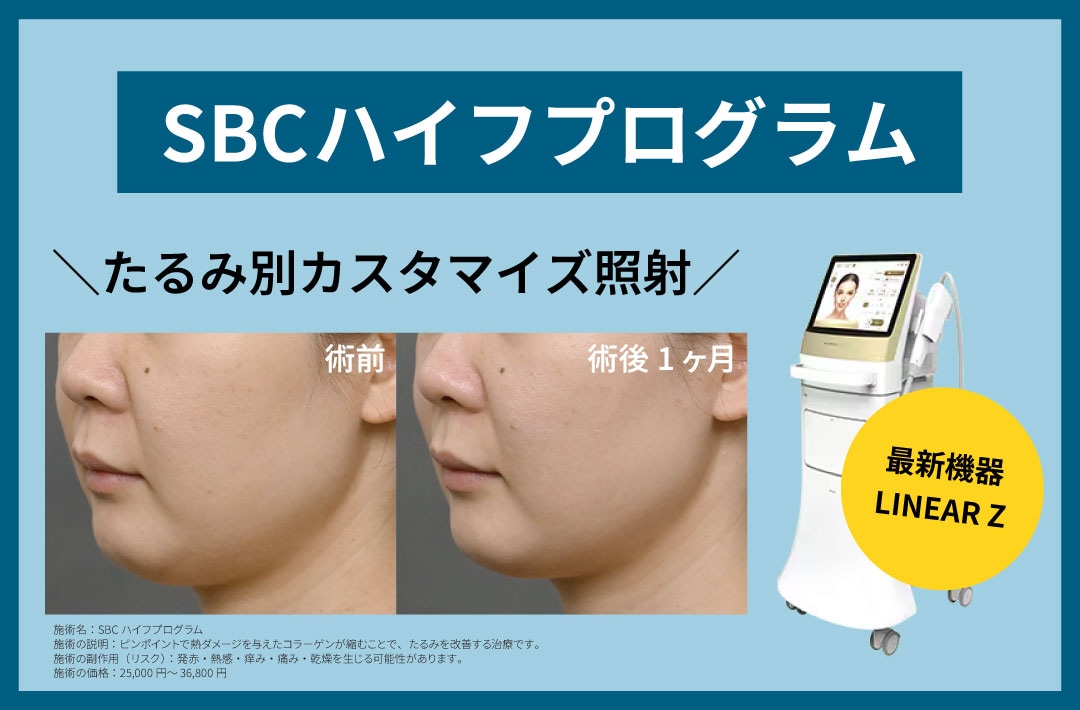 「SBCハイフプログラム」は何が違う？