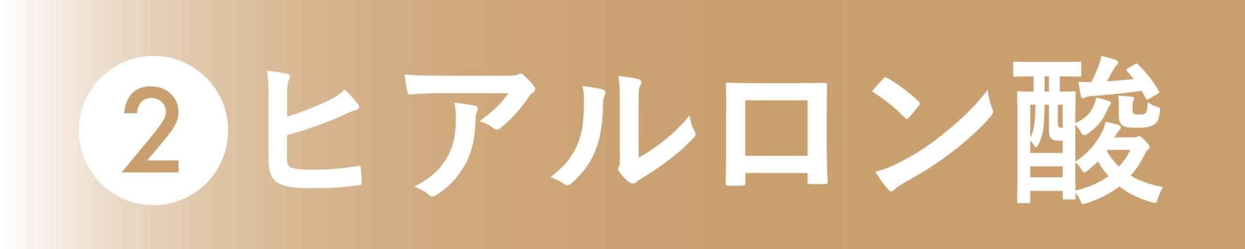 ②ヒアルロン酸