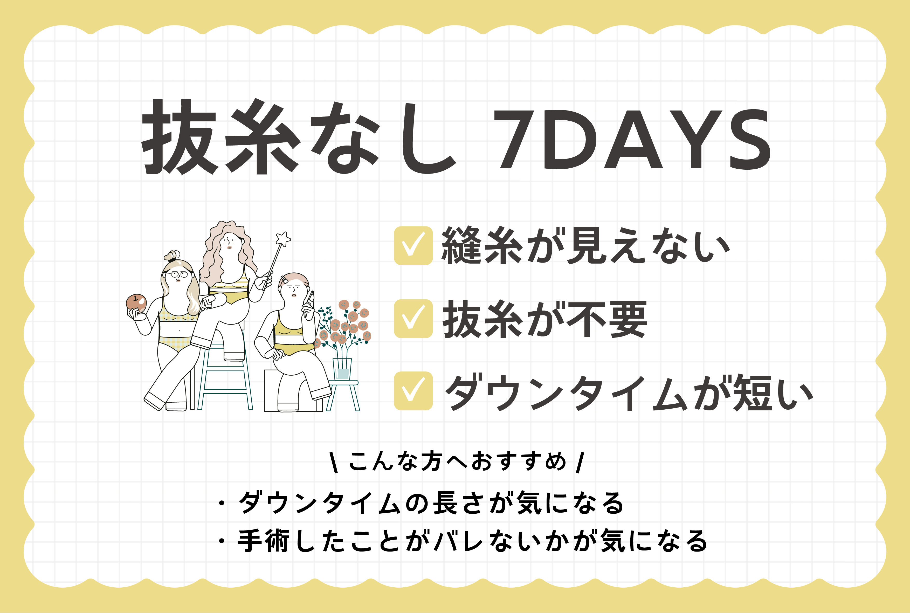 抜糸なし7DAYS！