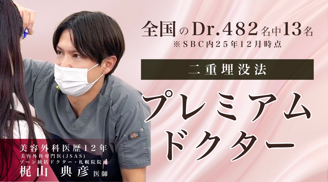 梶山院長は二重症例数8,500件突破！