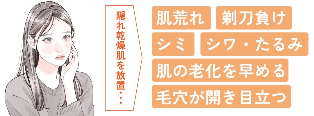 隠れ乾燥が進むと?