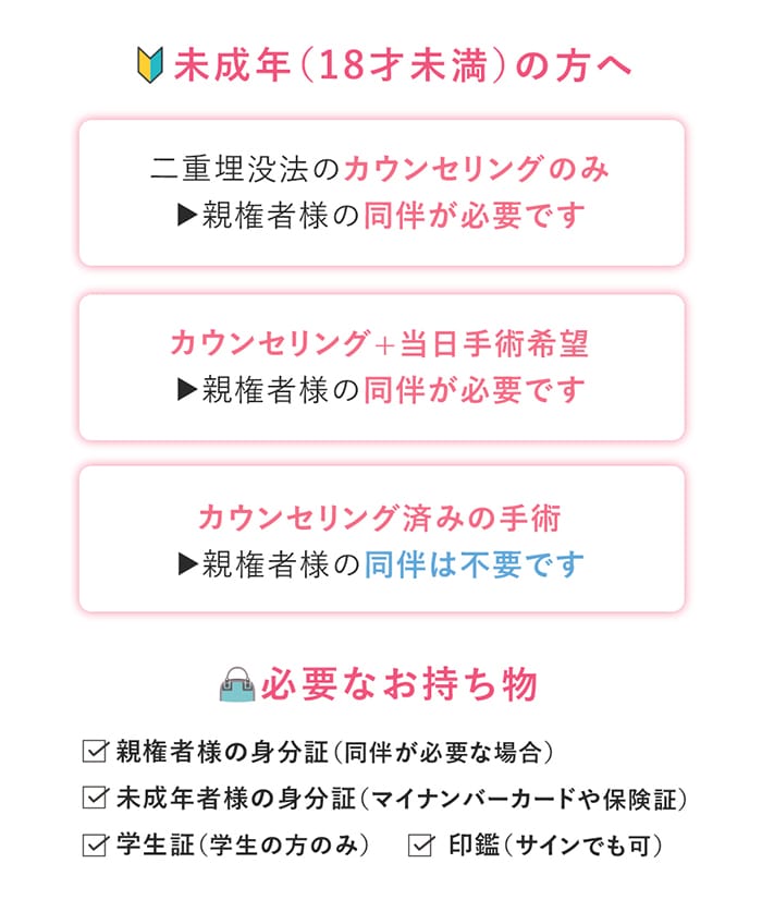 未成年の方へ