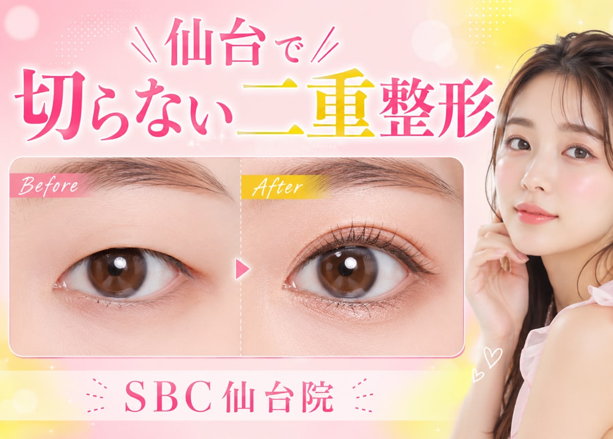 切らずにぱっちり二重を叶えるなら!湘南美容クリニック仙台院