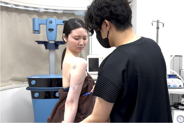 傷口は脇の1箇所だけ
