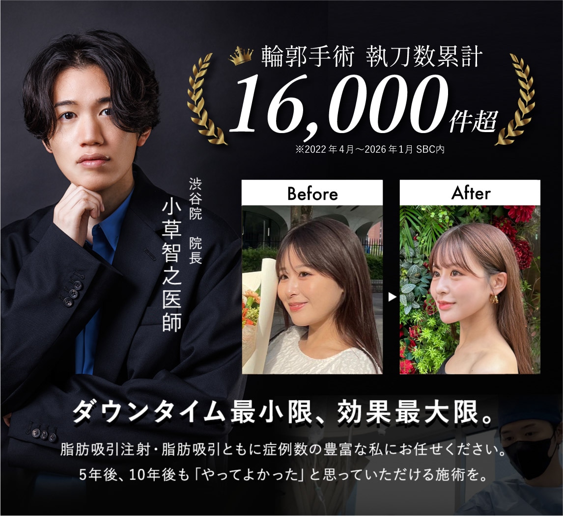 豊富な執刀件数と仕上がりの美しさ