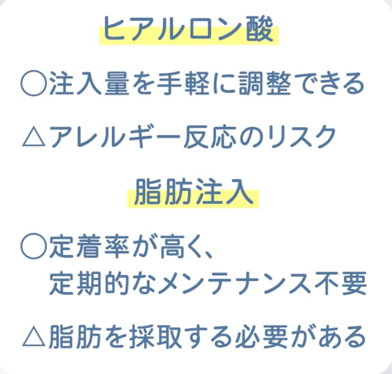 持ちの良さを選ぶなら脂肪注入