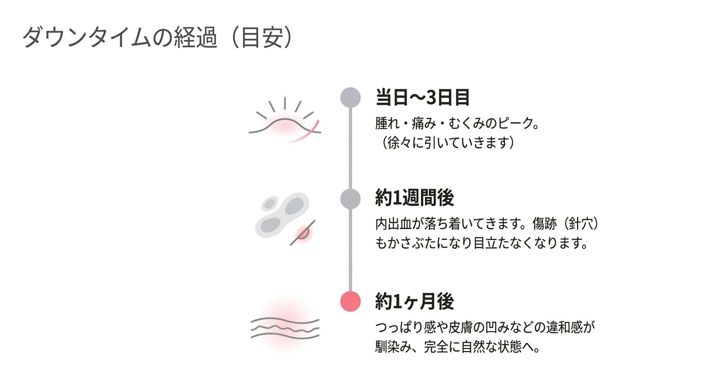 長持ち約24ヶ月！ダウンタイムが少ないからバレにくい