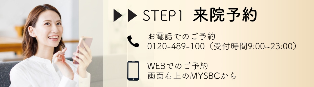 【STEP1】来院予約