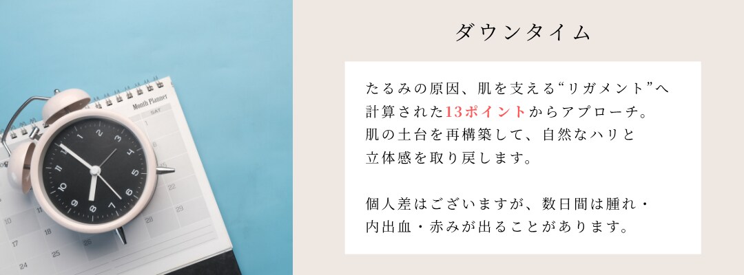 ダウンタイムについて
