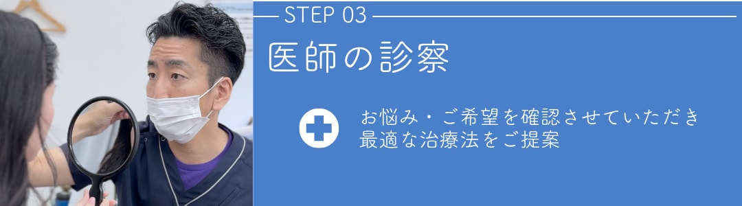 【STEP3】医師の診察