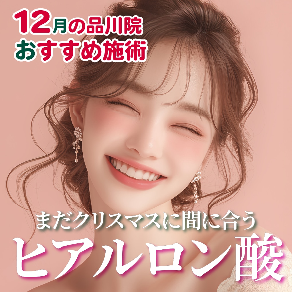 12月のおすすめ施術はヒアルロン酸