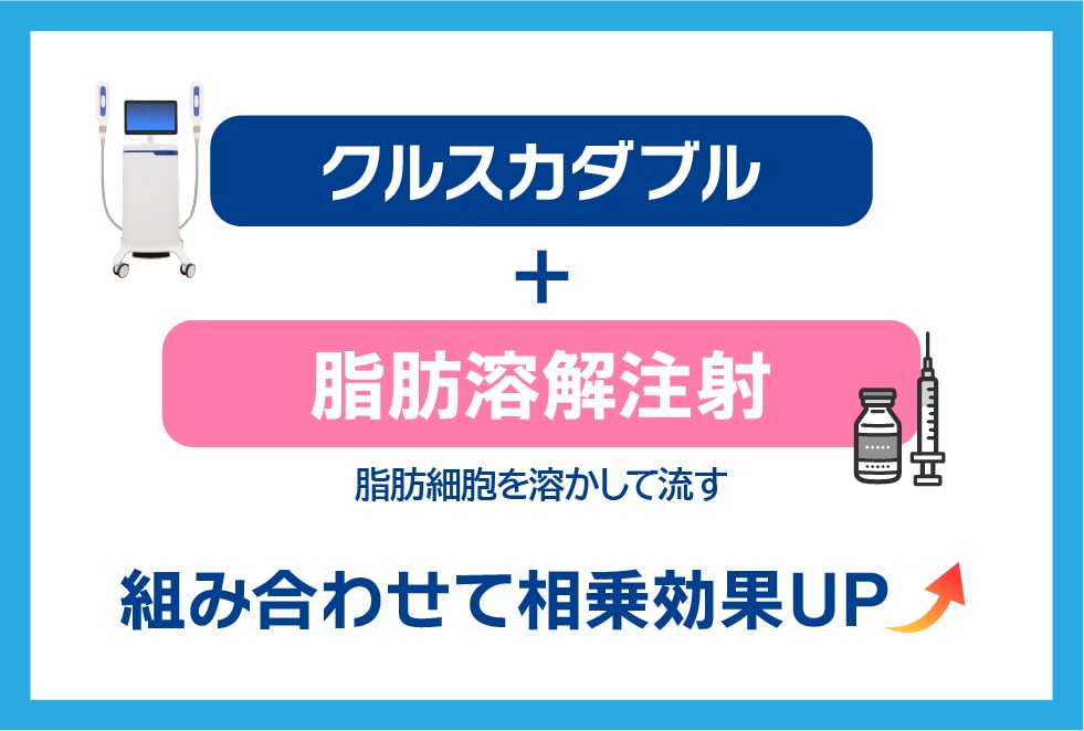 脂肪溶解注射の併用がオススメ！