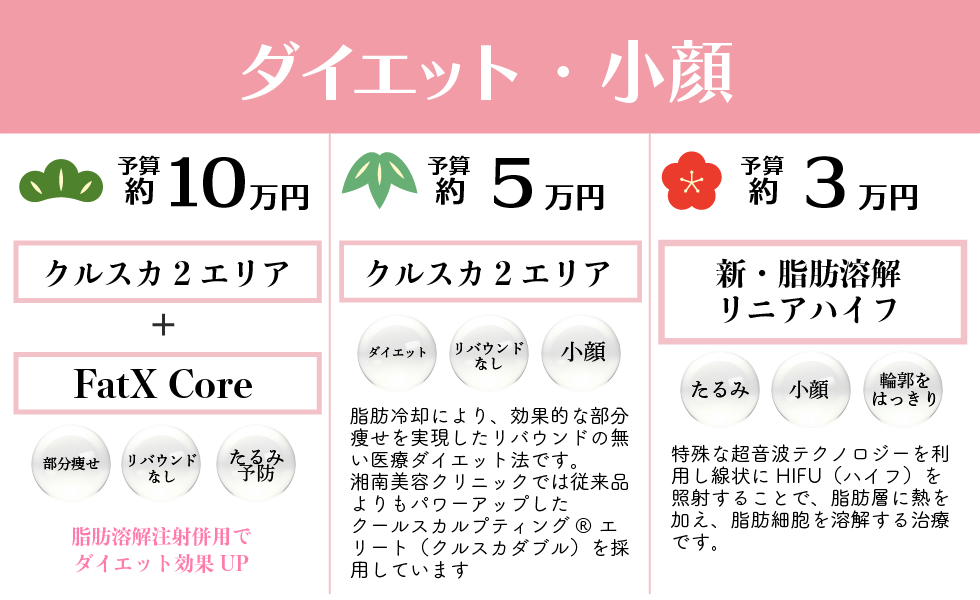 ダイエットしたい・小顔になりたい方にはこれ