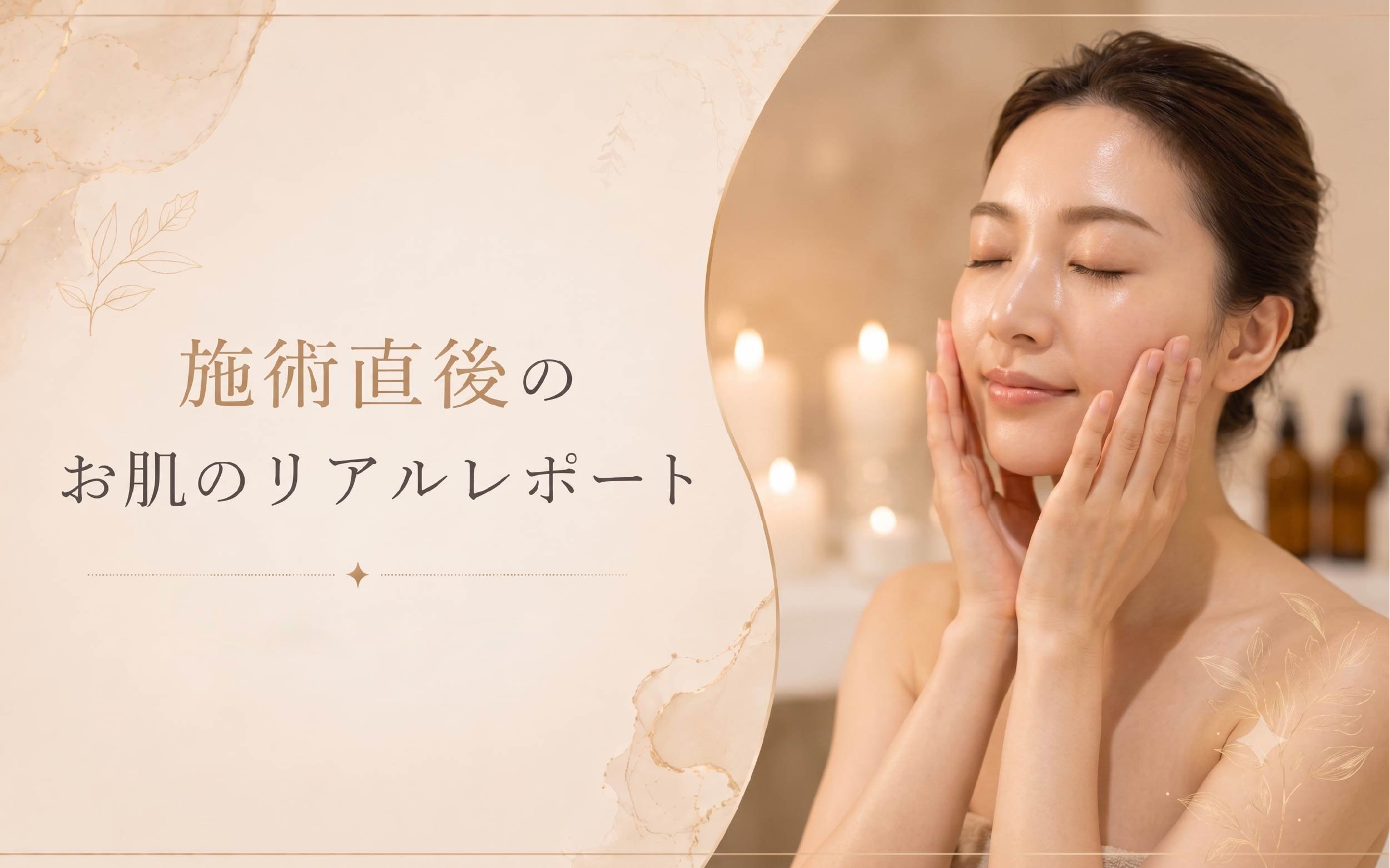 直後の肌変化