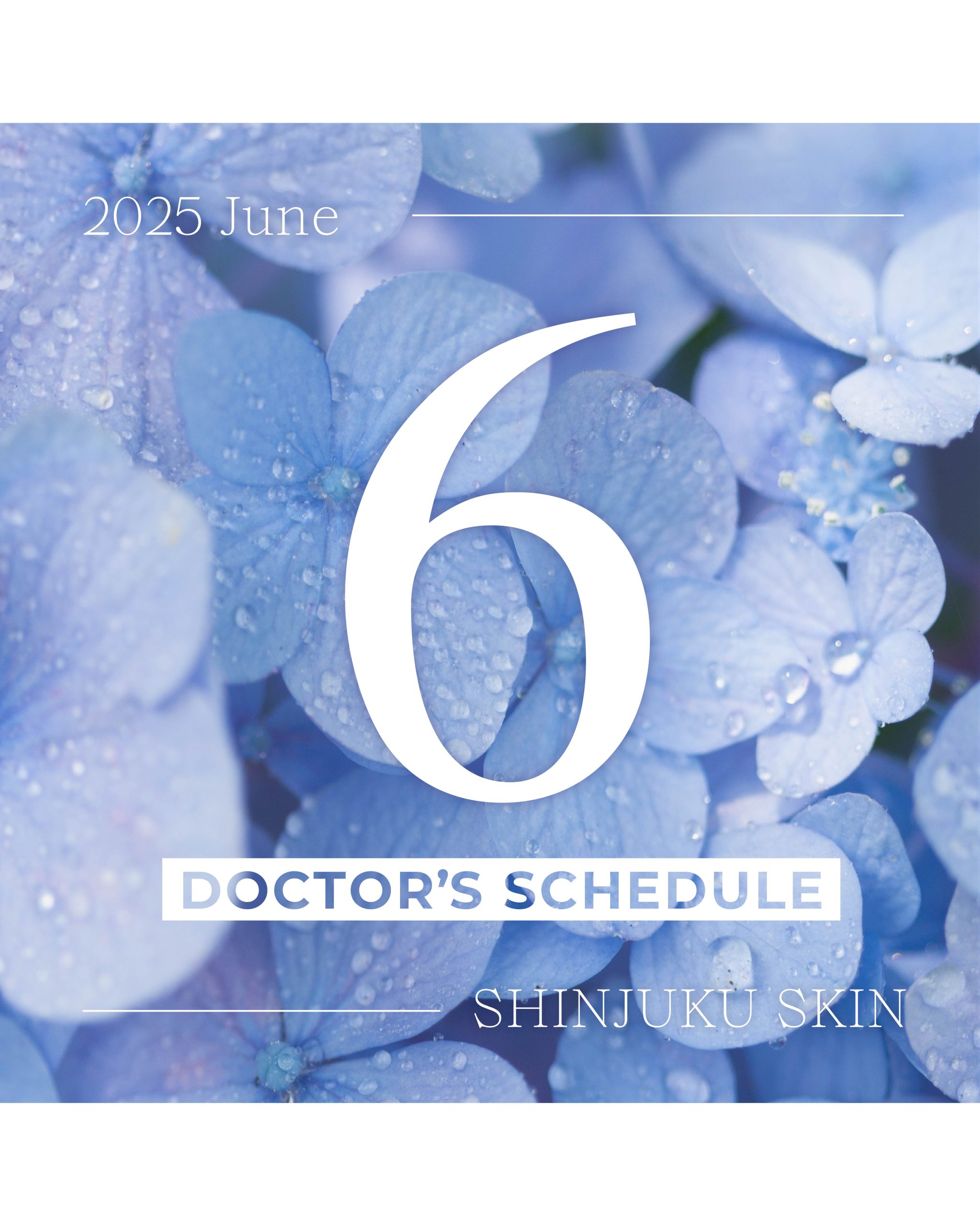 6月皮膚科Doctorカレンダー / 湘南美容クリニック新宿本院