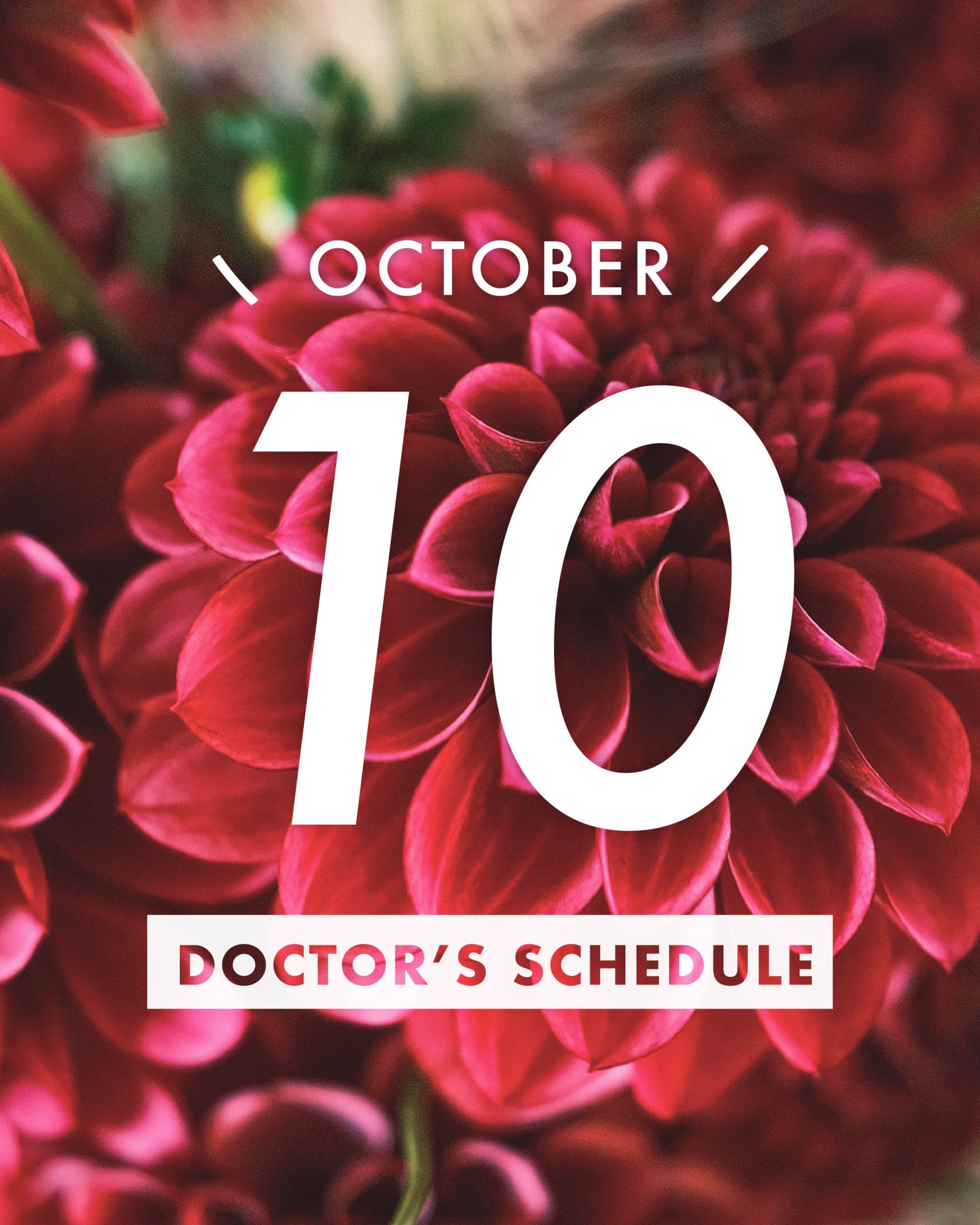 10月皮膚科Doctorカレンダー / 湘南美容クリニック新宿本院
