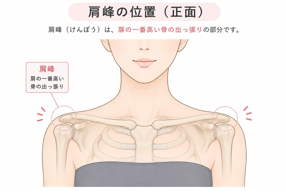 肩峰が出ている場合