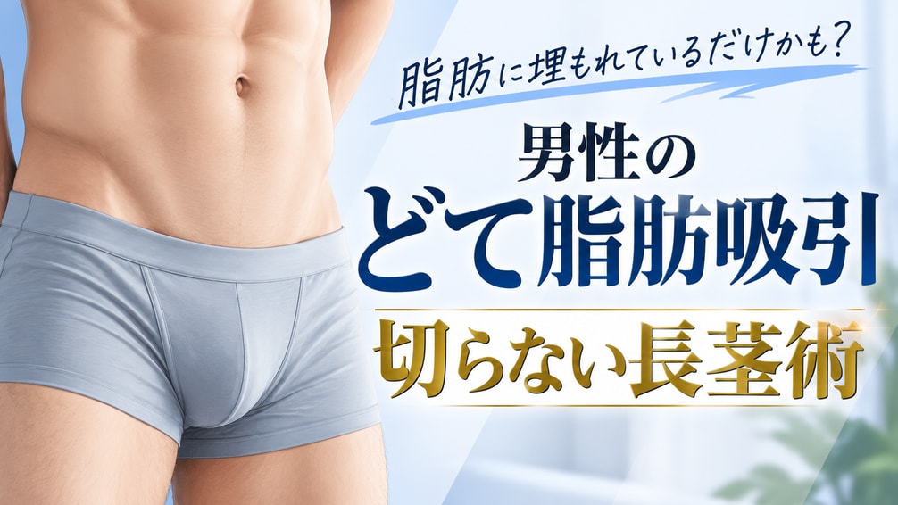 男性の「どて脂肪吸引」とは？切らない長茎術の効果を元泌尿器科医で現脂肪吸引エキスパートドクター小野聡真医師が解説