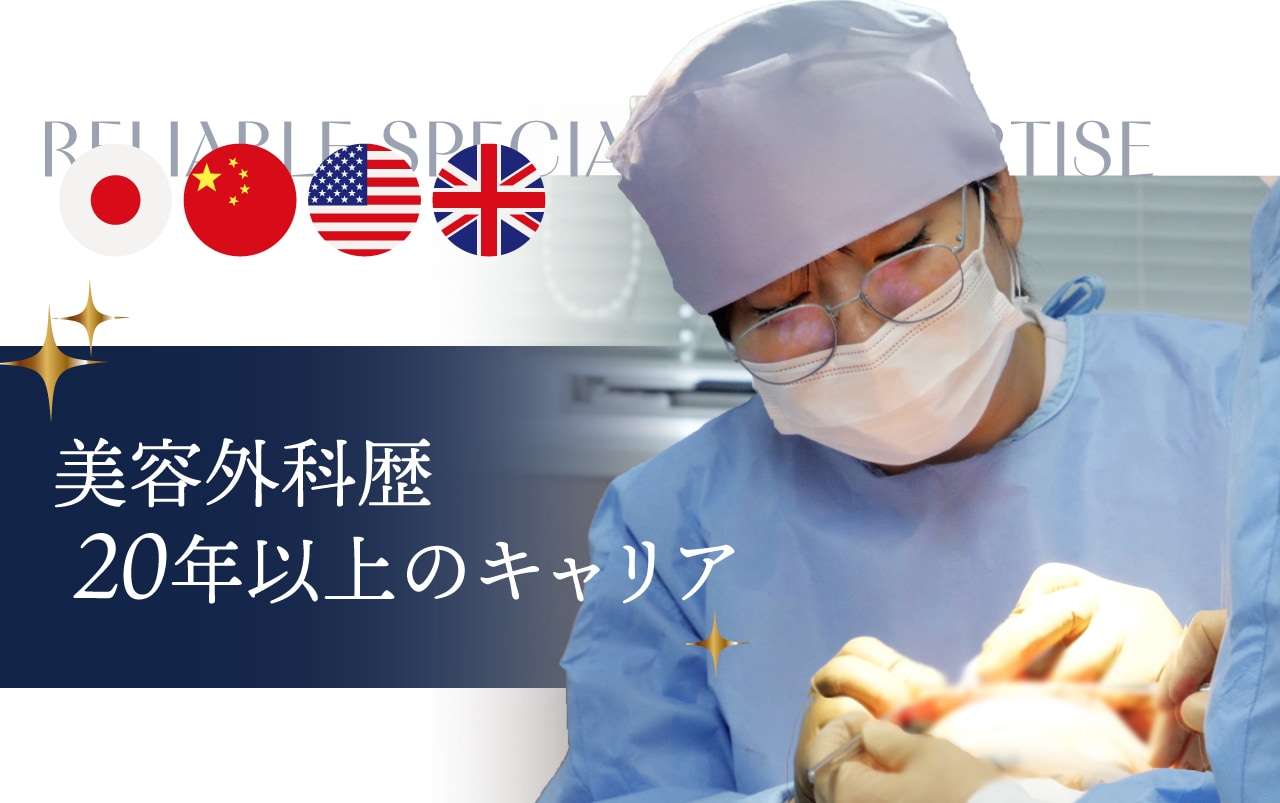 美容外科歴20年以上の実績