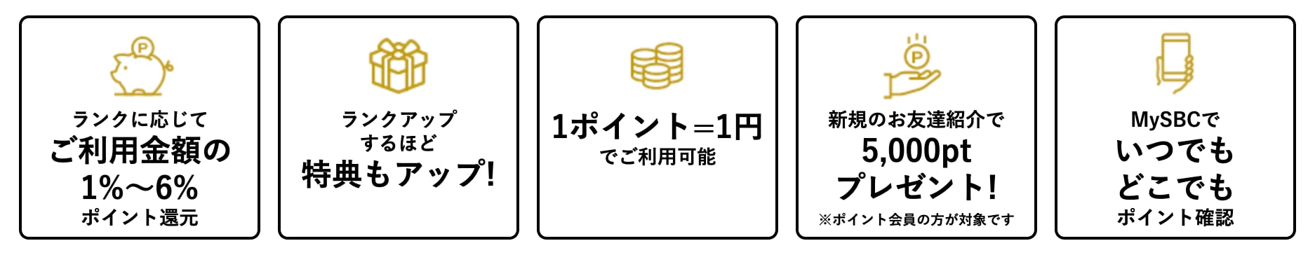 SBCグループポイント会員制度のご案内