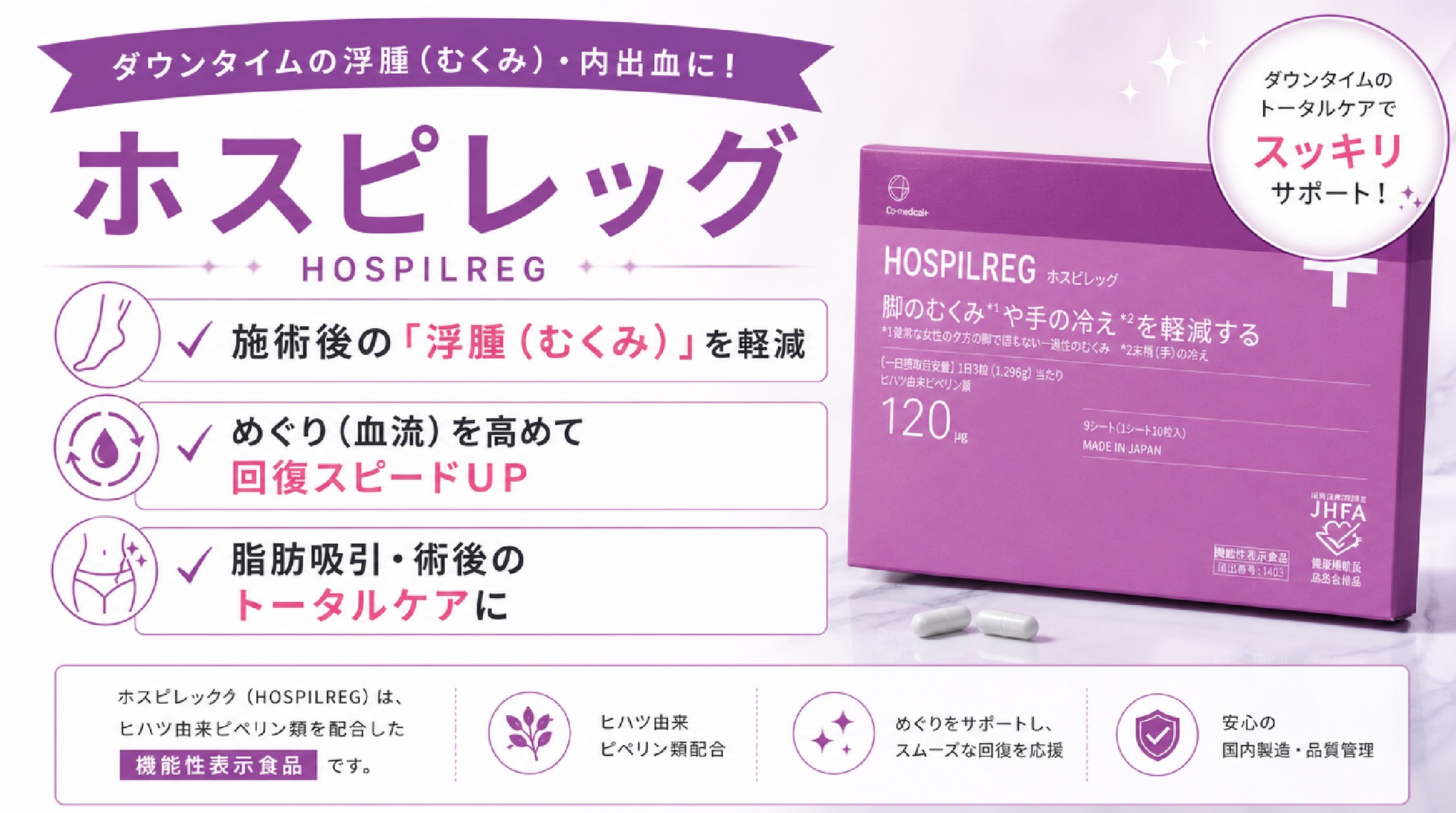 ホスピレッグ　1箱 ¥9,720