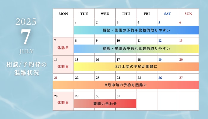 7月カレンダー