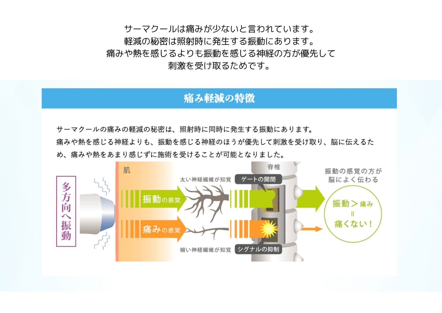 ほぼ痛みなし