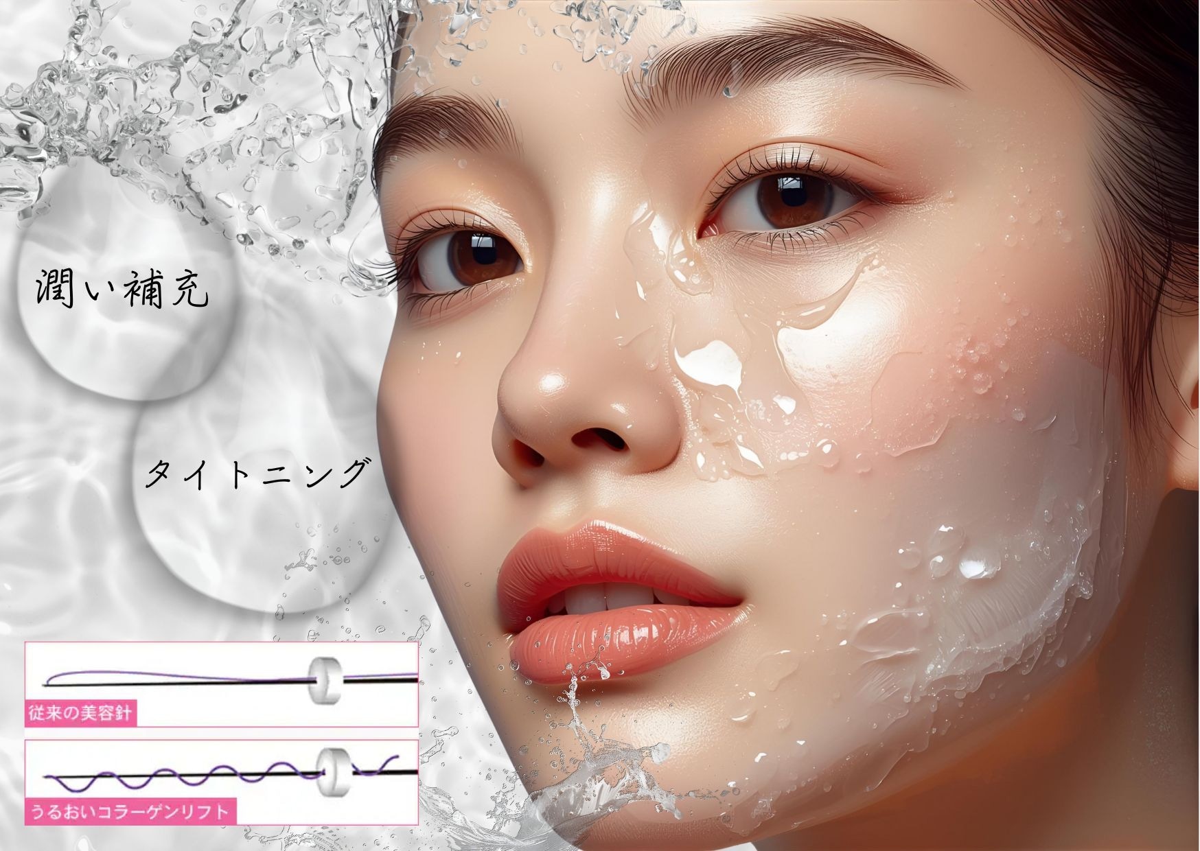 うるおいコラーゲンリフト(ショッピングスレッドリフト)と同時施術がおすすめ！