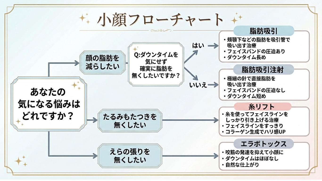 小顔フローチャート