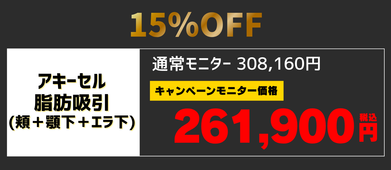 静岡院アキーセル脂肪吸引キャンペーン顔