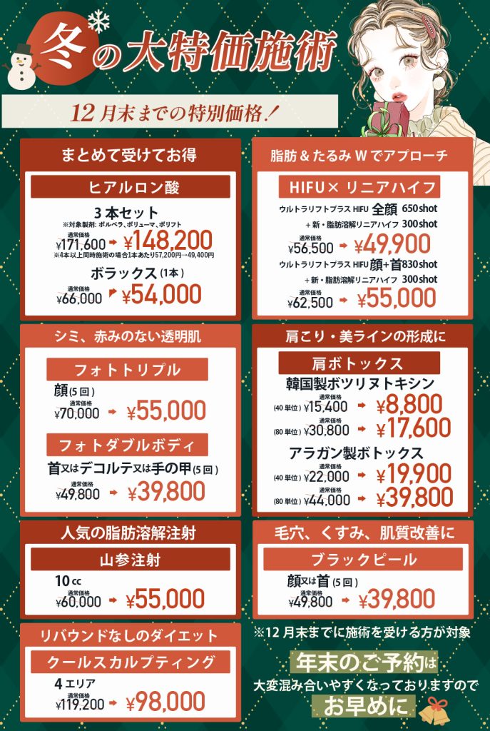 12月の皮膚科キャンペーン