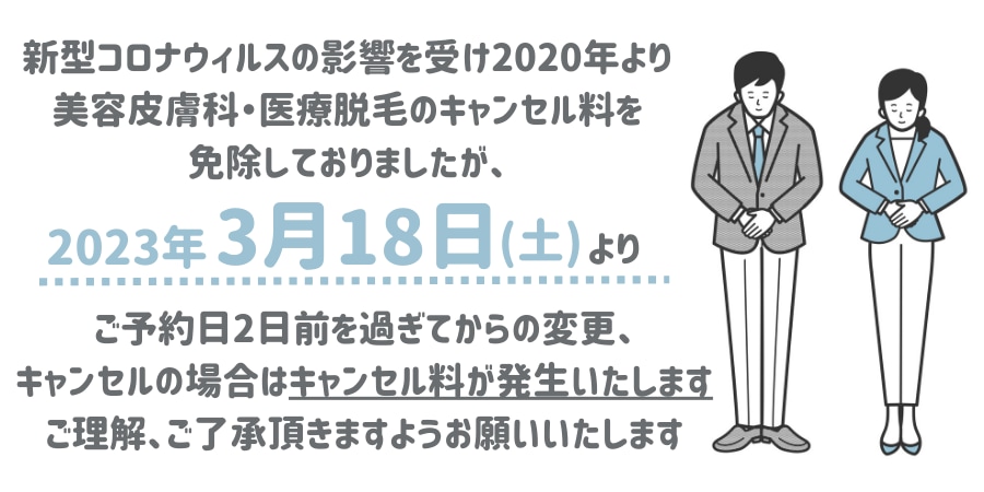 キャンセル料について