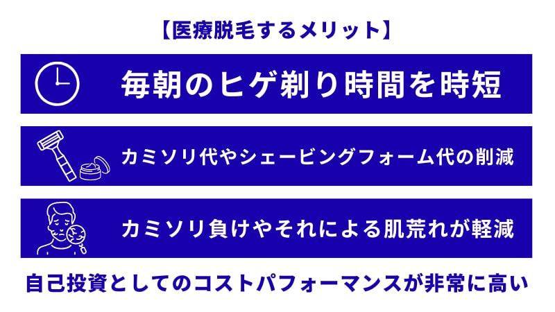 男性が脱毛するメリット