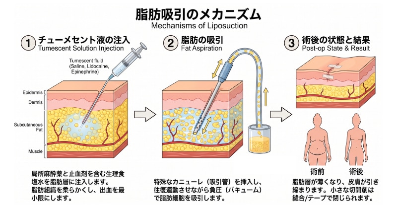 アキーセル脂肪吸引の仕組みと特徴