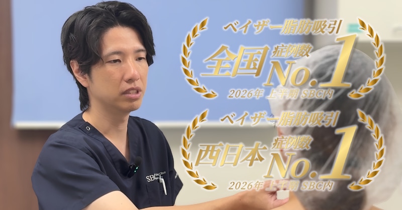 圧倒的な脂肪吸引実績と症例数