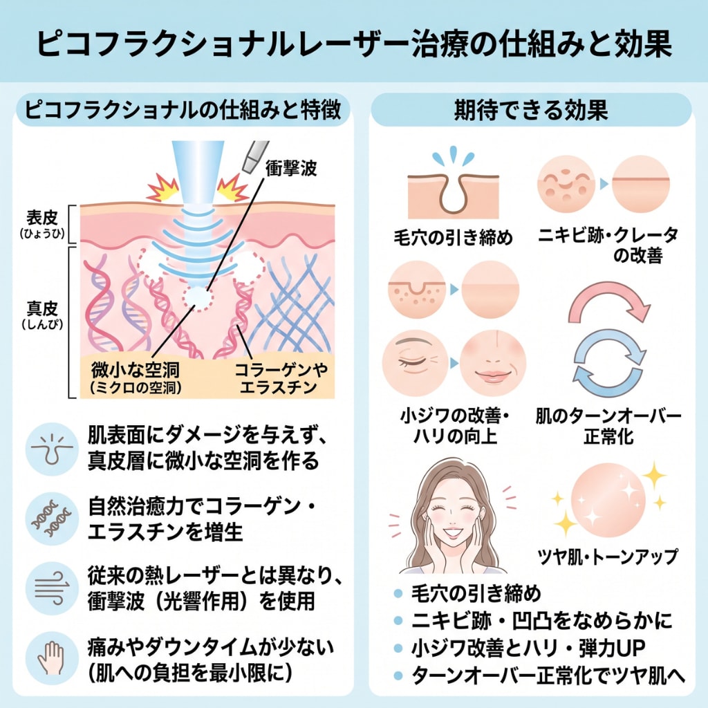 ピコフラクショナルの仕組みと特徴