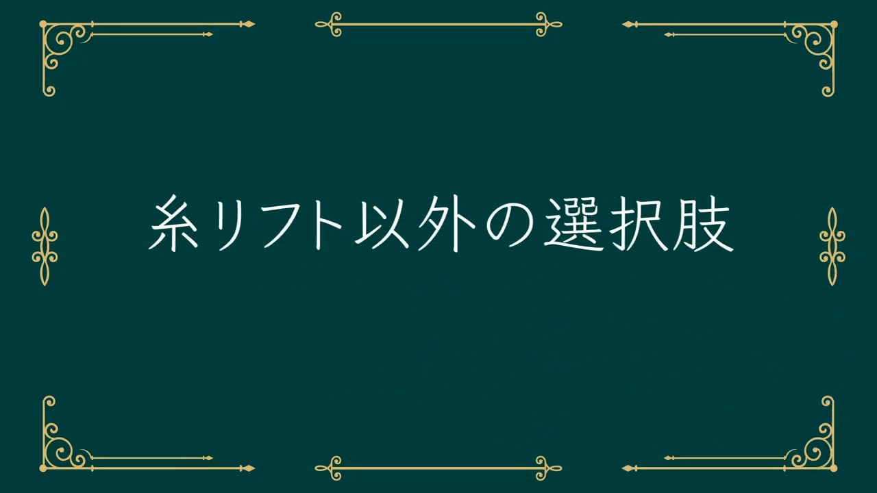 糸リフト以外の選択