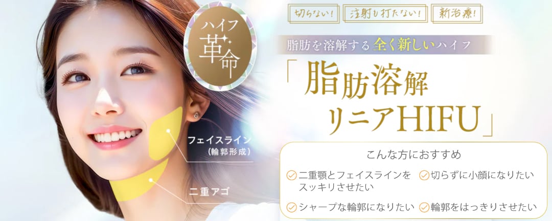 「脂肪溶解リニアハイフ」×「SBCハイフプログラム」