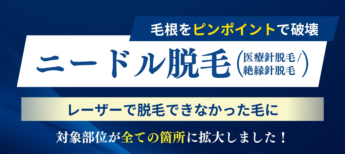毛根をピンポイントで破壊できるニードル脱毛とは？