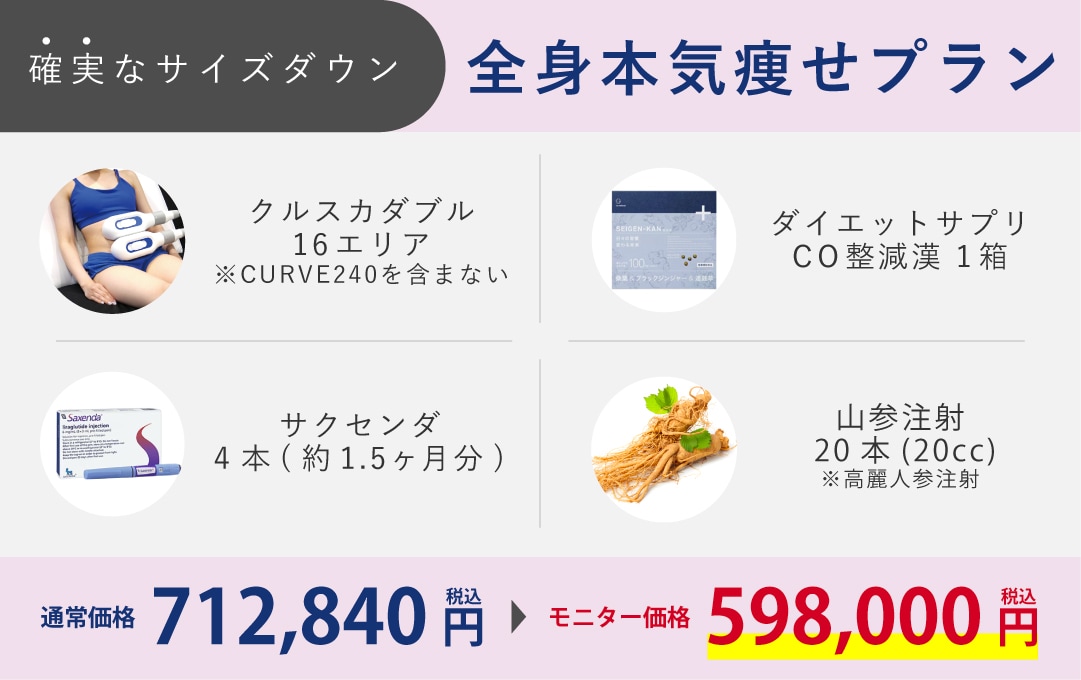 【全身本気痩せ】モニター