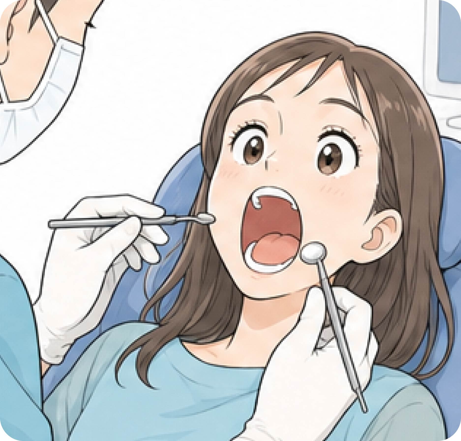 【1ヶ月後〜】口を大きく開ける行為（歯科治療など）