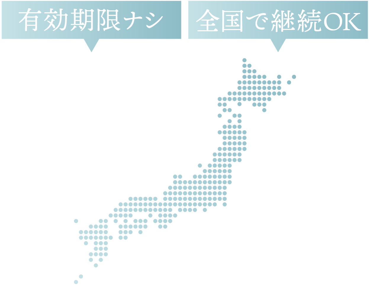 ②コース有効期限なし・全国で医療脱毛が継続可能