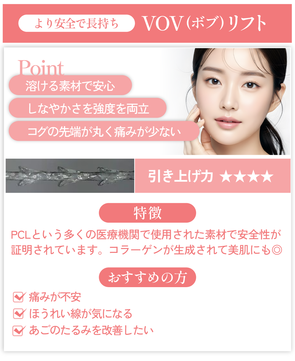 ②VOVリフト｜ほうれい線・あごのたるみが気になる方に